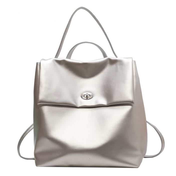 【数量限定】レディース タウン ビジネス リュック シンプル ミニマリスト A4サイズ スクエア 軽量 [PETITCHOU] 大容量 通勤通学 旅行 PUレザー 韓国