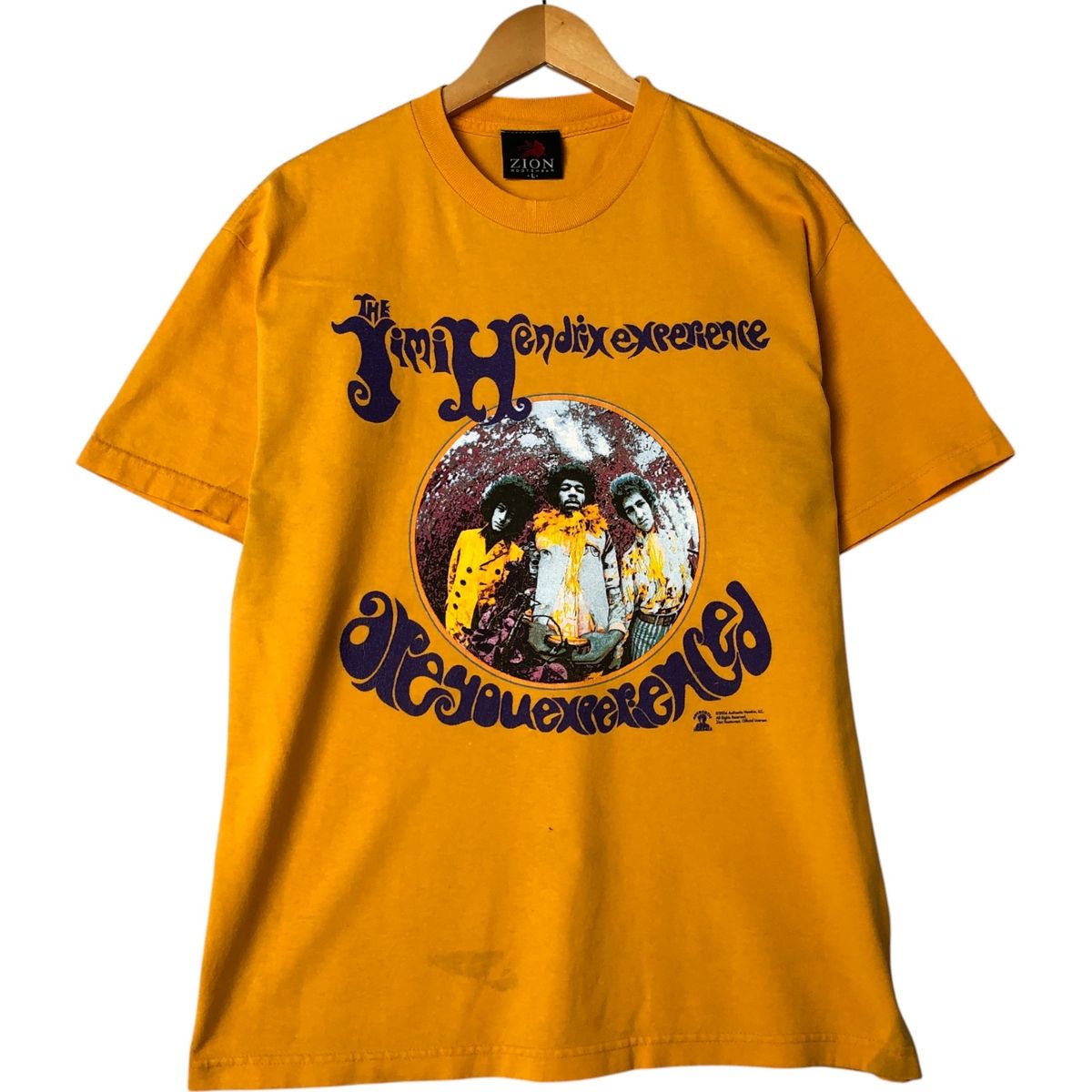 古着 ザイオン ZION JIMI HENDRIX ジミヘンドリックス バンドTシャツ バンT メンズL相当|eaa558854