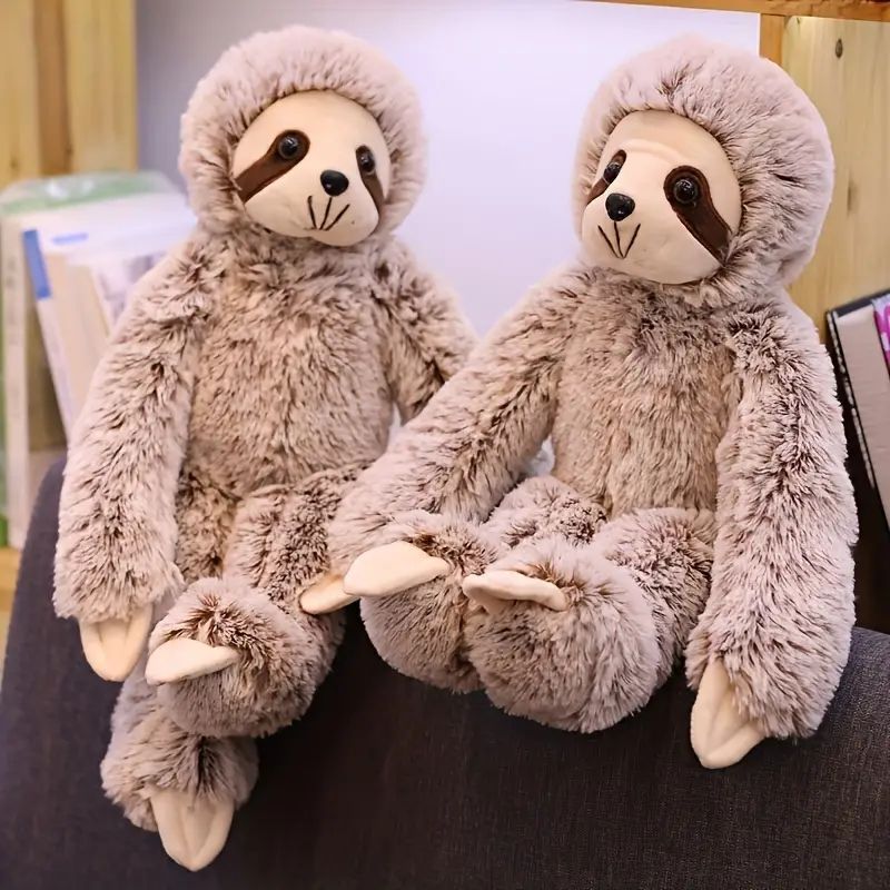 ??ふわふわ可愛いナマケモノの抱き枕ぬいぐるみ?? 高品質50cmサイズ・クリスマス＆誕生日プレゼントに最適