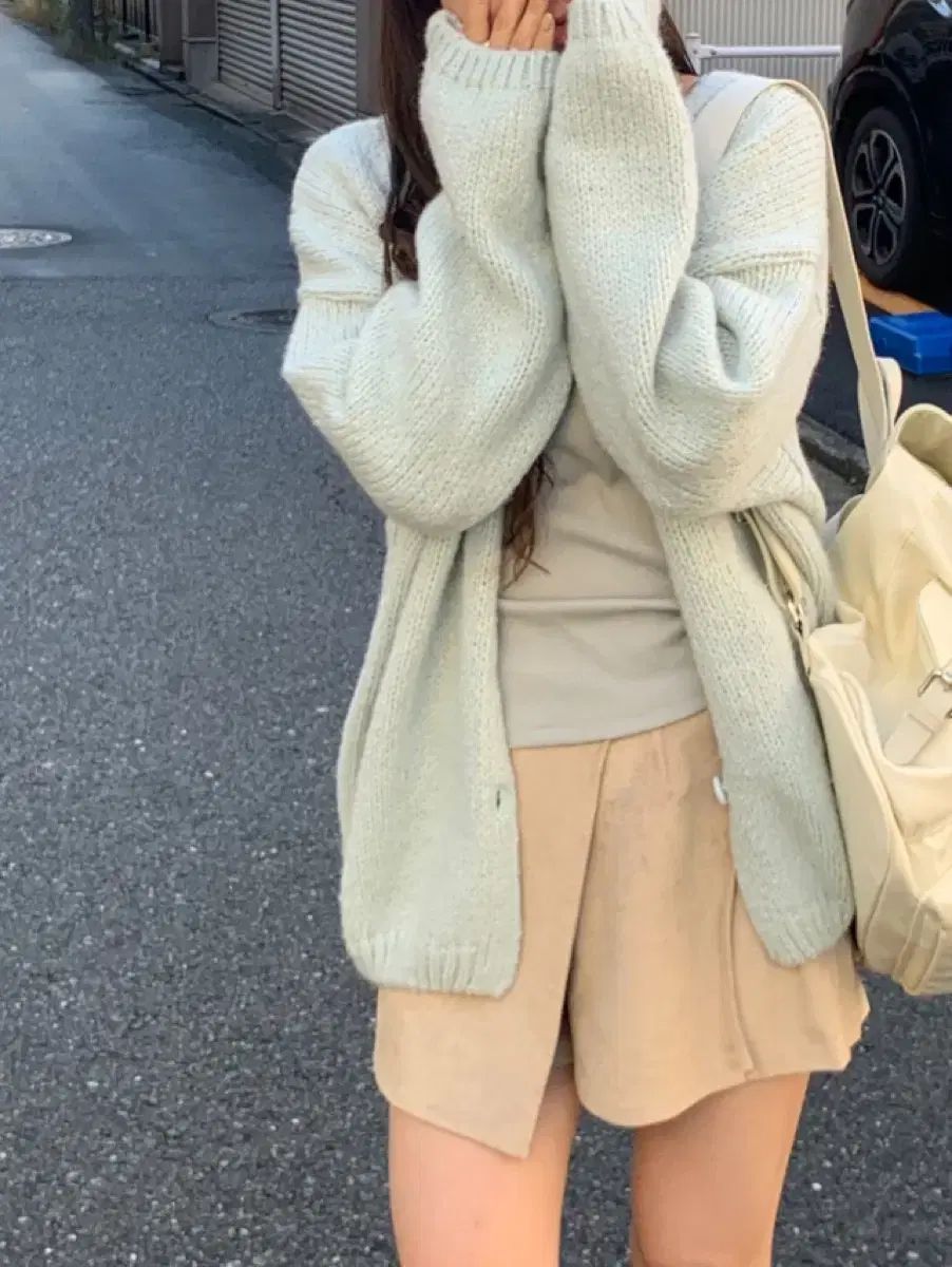 oinii モナ カーディガン ミント ライ グラムトップ ミューティミント セット