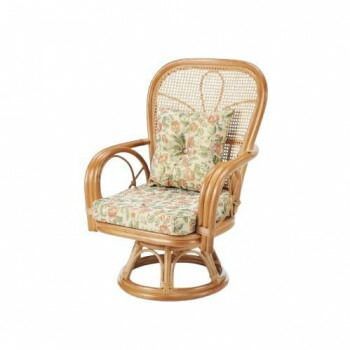 今枝商店 Romantic Rattan 籐ワイド＆ハイバック 回転座椅子 ハイタイプ S563