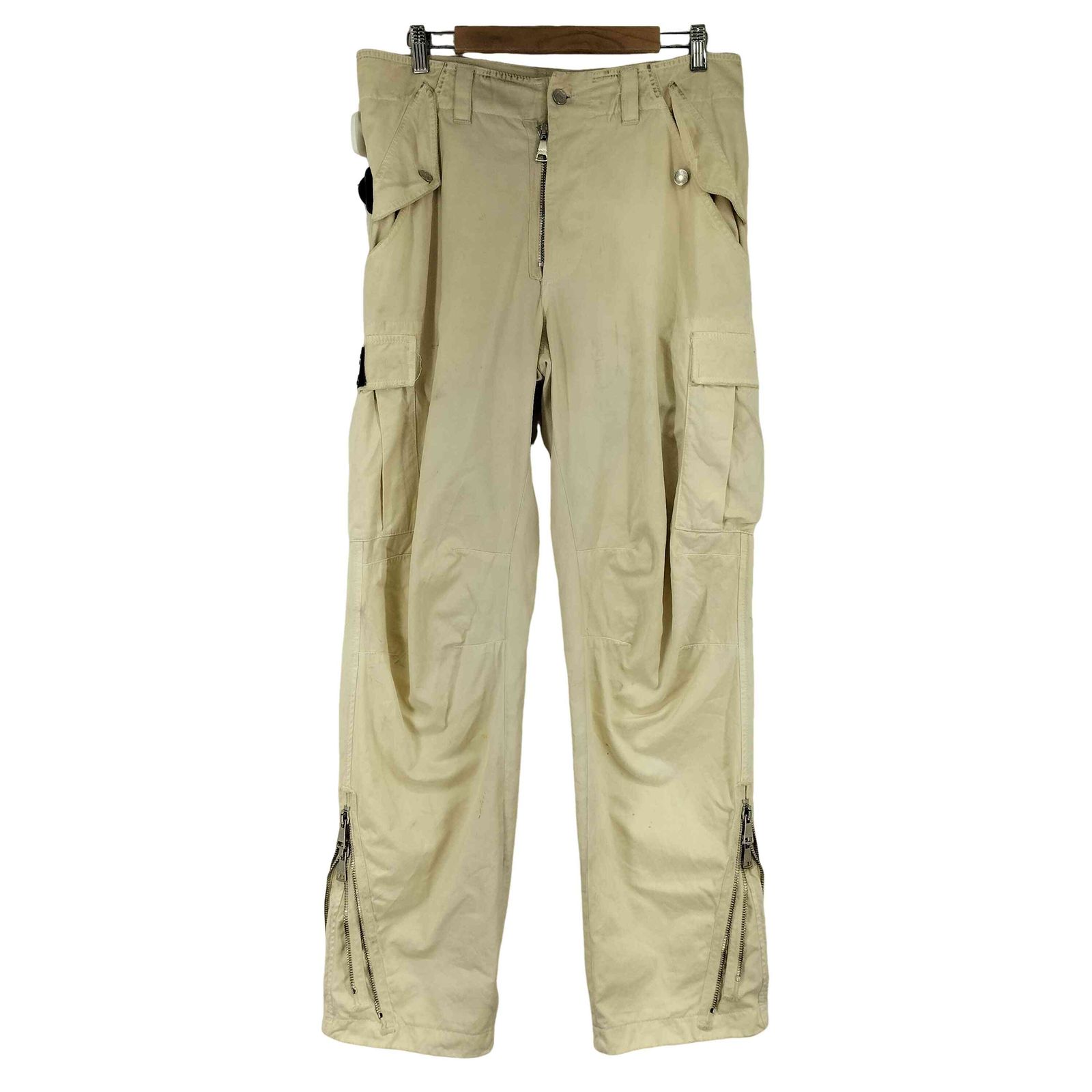 DOLCE&GABBANA ベージュ カーゴパンツ DOLCE&GABBANA パラシュート パンツ ドルチェ&ガッバーナ ドルガバ