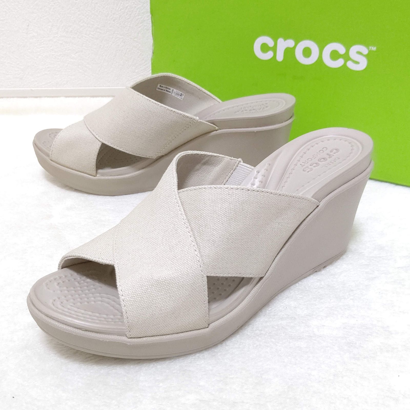 CROCS】クロックス レイ エックスストラップ ウェッジ サンダル