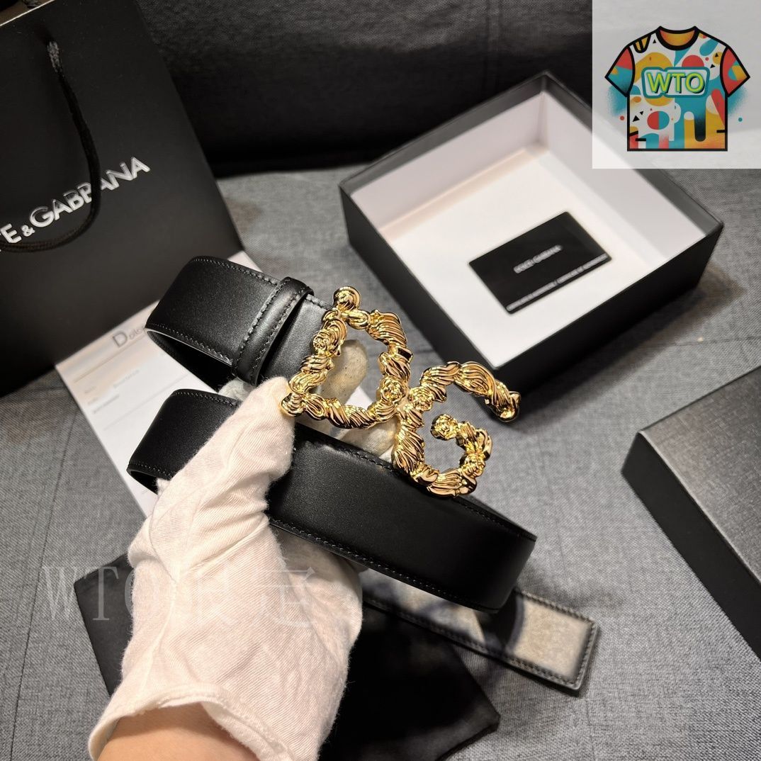 今日特価】Dolce&Gabbana DG レザーベルト-3 - メルカリ