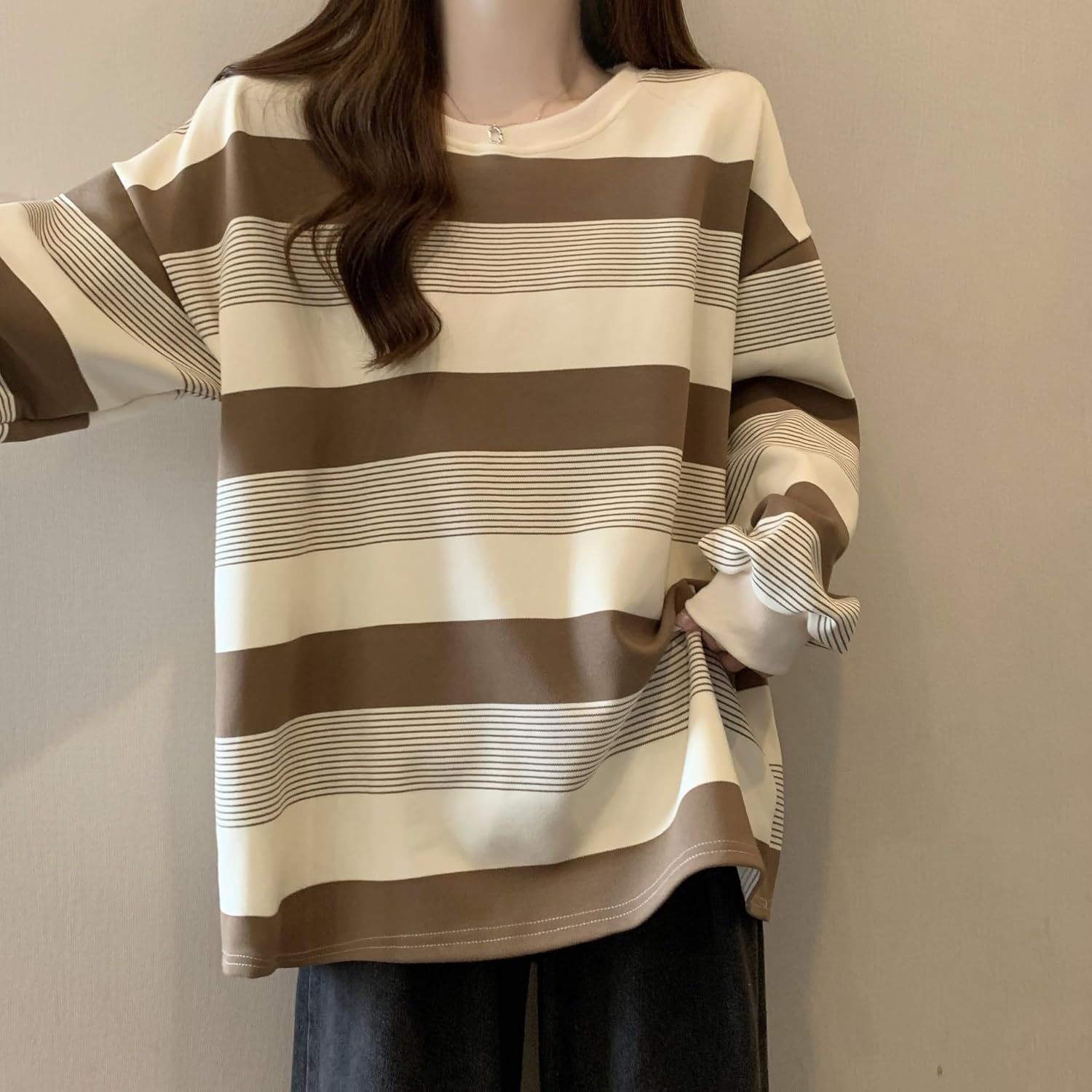 tシャツ レディース 即購入OK 長袖 カットソー ボーダー柄 u