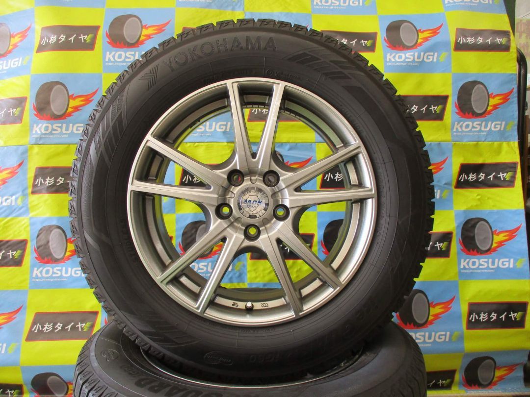 【専用】17インチ中古スタッドレスセット　225/65R17　IG60　7-17　5H114.3　+48　ザックJP115【M35・大和店】