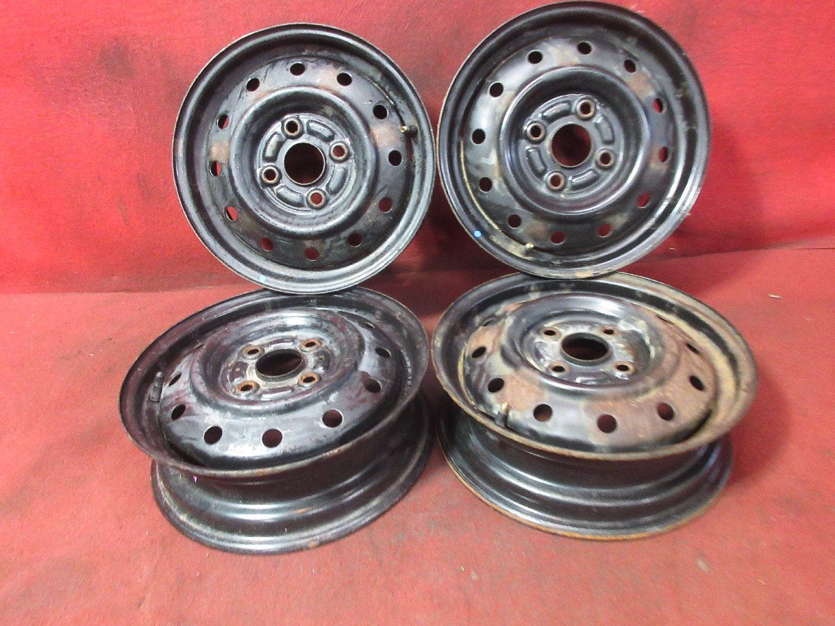 スチール ホイール 4本 ダイハツ ムーヴ L 900 S系 13 4 00 b 4穴 PCD 100 45 ハブ径 54 51226 H M