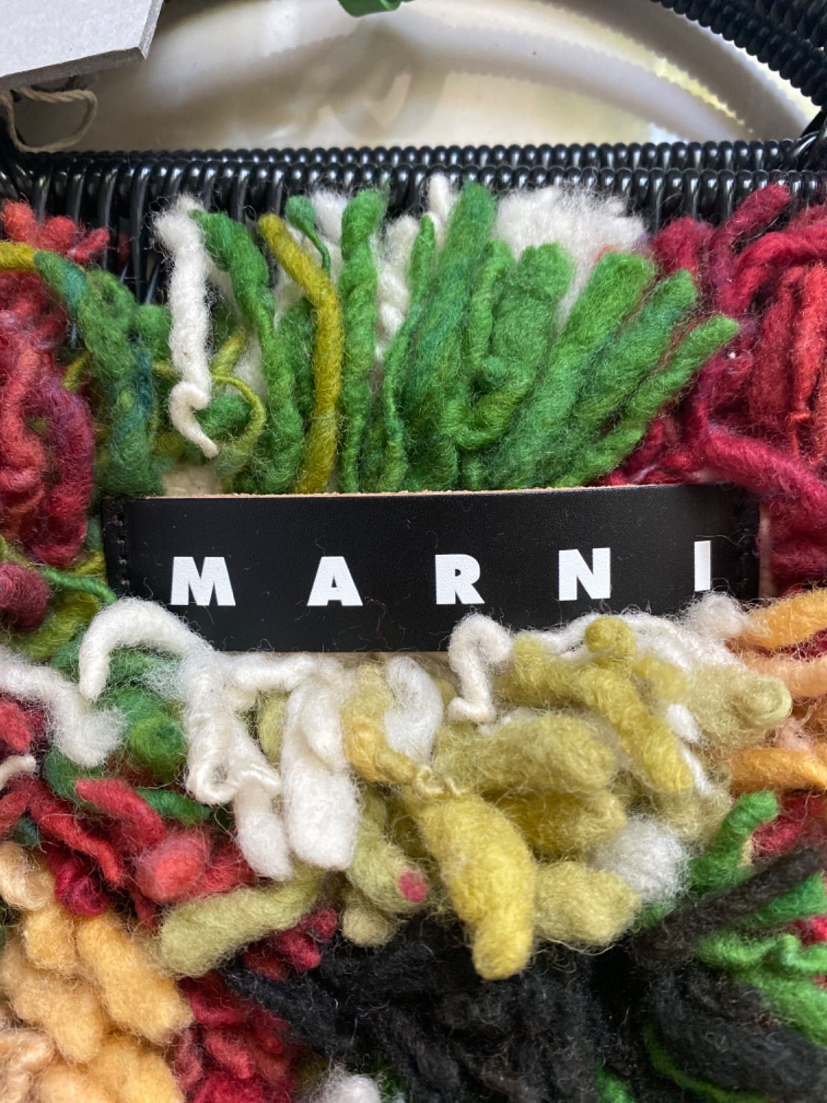 MARNI MARKETロングウール フレームバッグ　マルニ マーケット