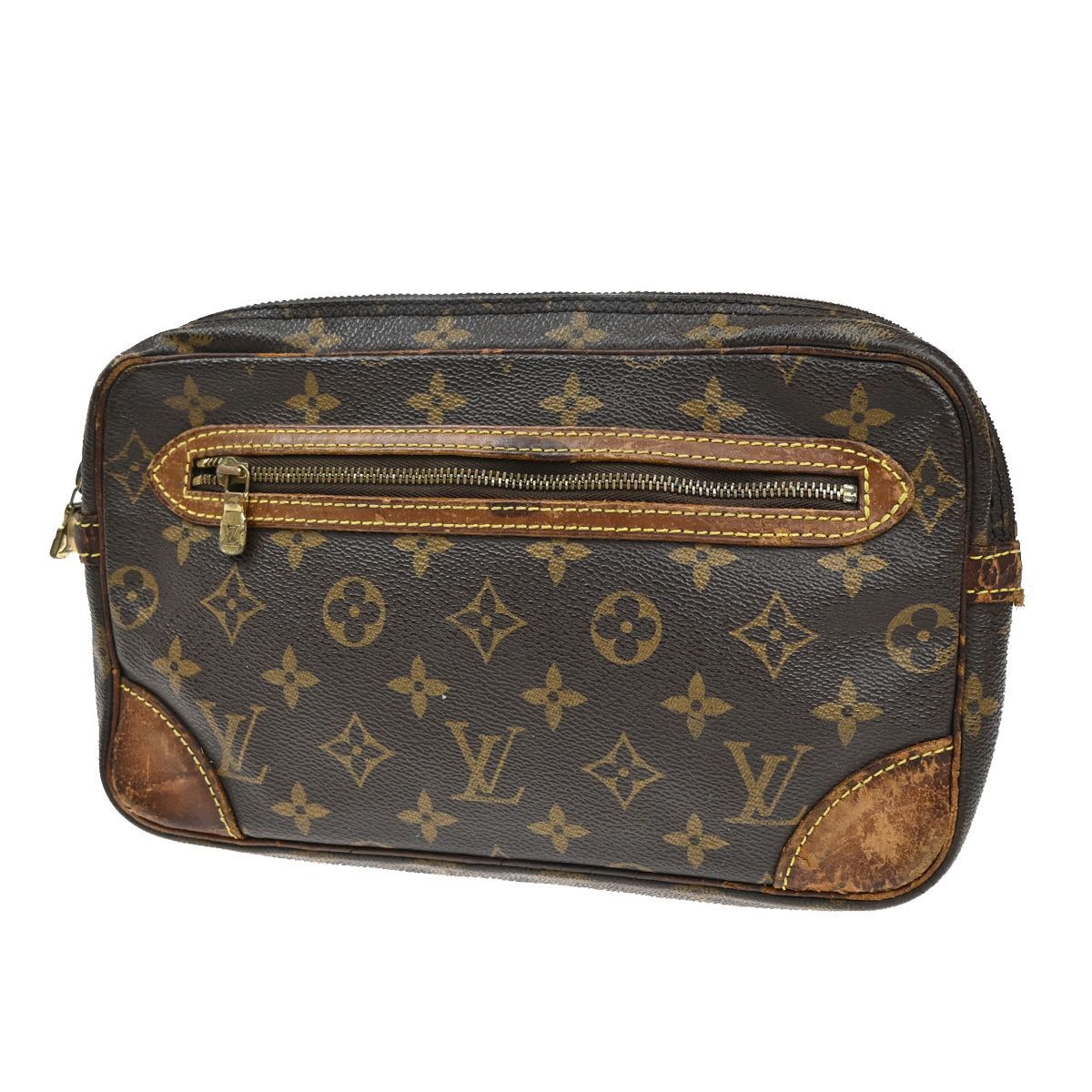 【鑑定済】ルイヴィトン クラッチバッグ モノグラム マルリードラゴンヌGM LOUIS VUITTON ルイヴィトン クラッチバッグ マルリードラゴンヌ