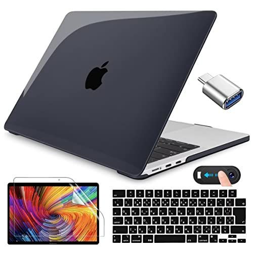 Air13.6インチ-透明ブラック CISSOOK MacBook Air 13.6 インチ 2022