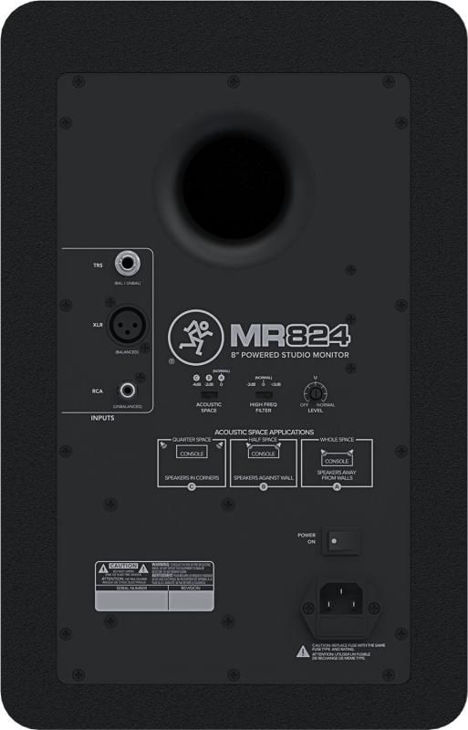 MACKIE マッキーパワードスタジオモニタースピーカー MR824 (1本) 中古