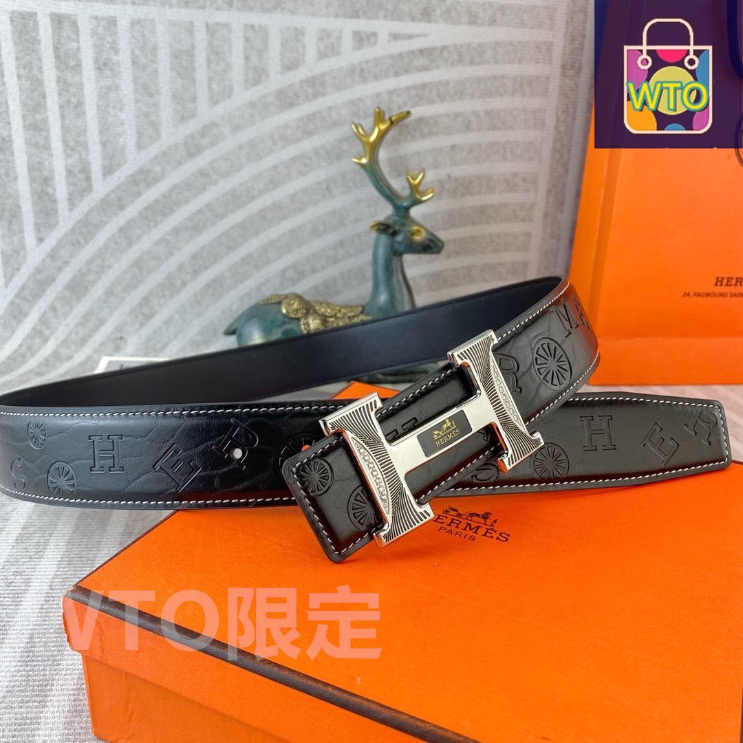HERMES エルメス ロゴ柄 ベルト02-1-VZB94 - メルカリ
