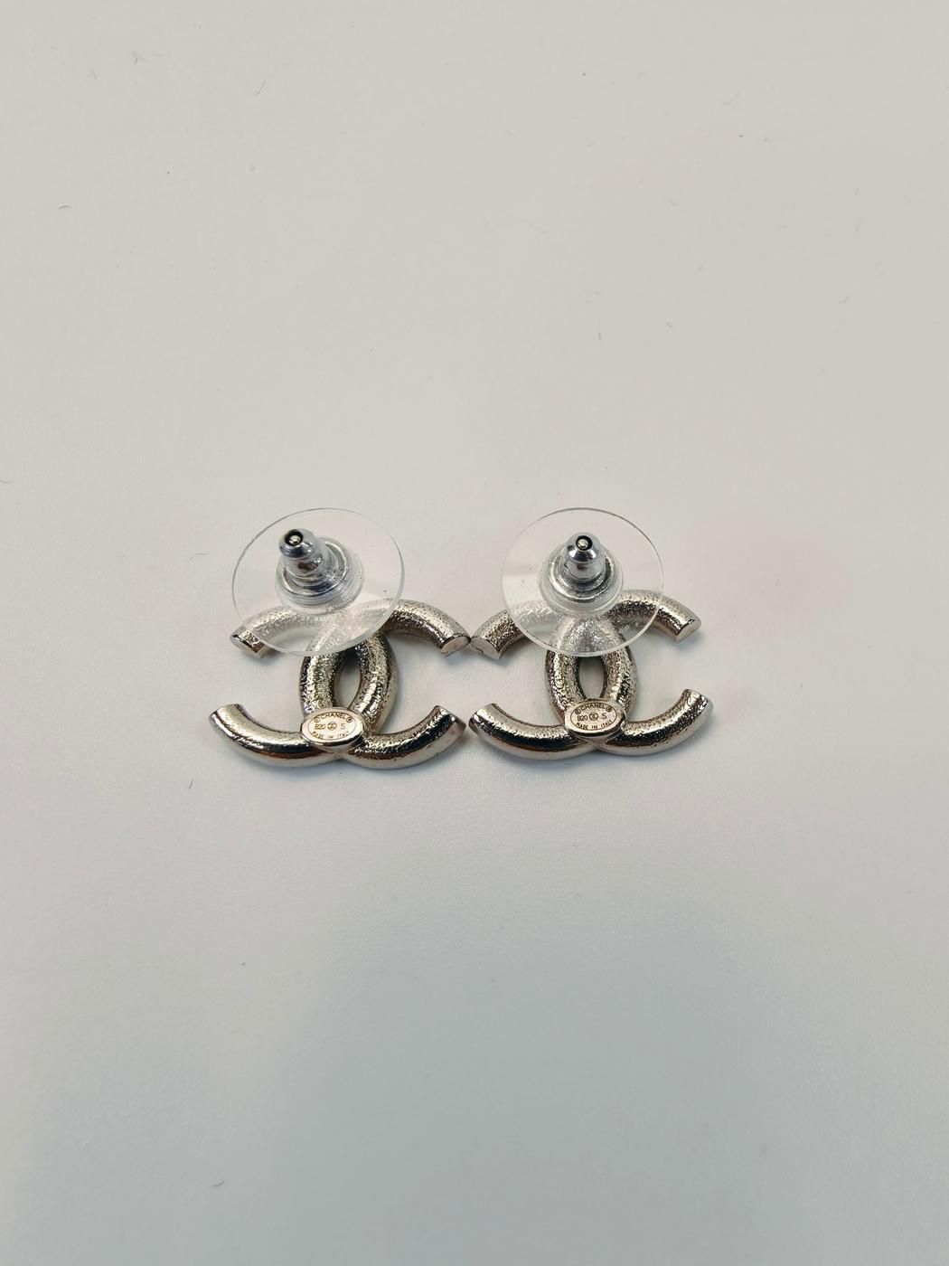 CHANEL ピアス ココマーク ラインストーン シルバー 9750 シャネル CHANEL ピアス ココマーク ラインストーン シルバー