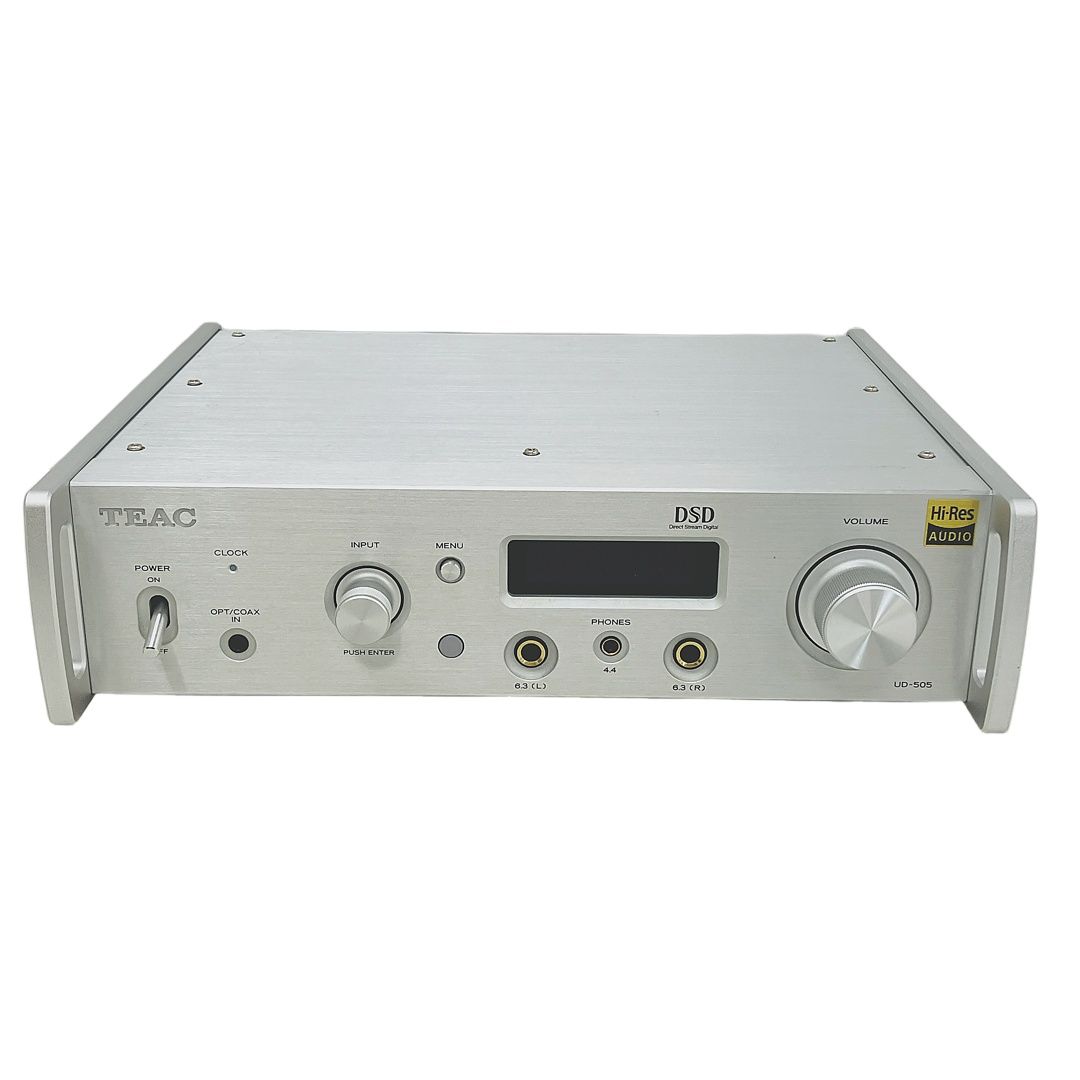 TEAC UD-505 ヘッドフォンアンプ シルバー 箱あり リモコン付き ティアック 音響機材 オーディオ機器 C10389194