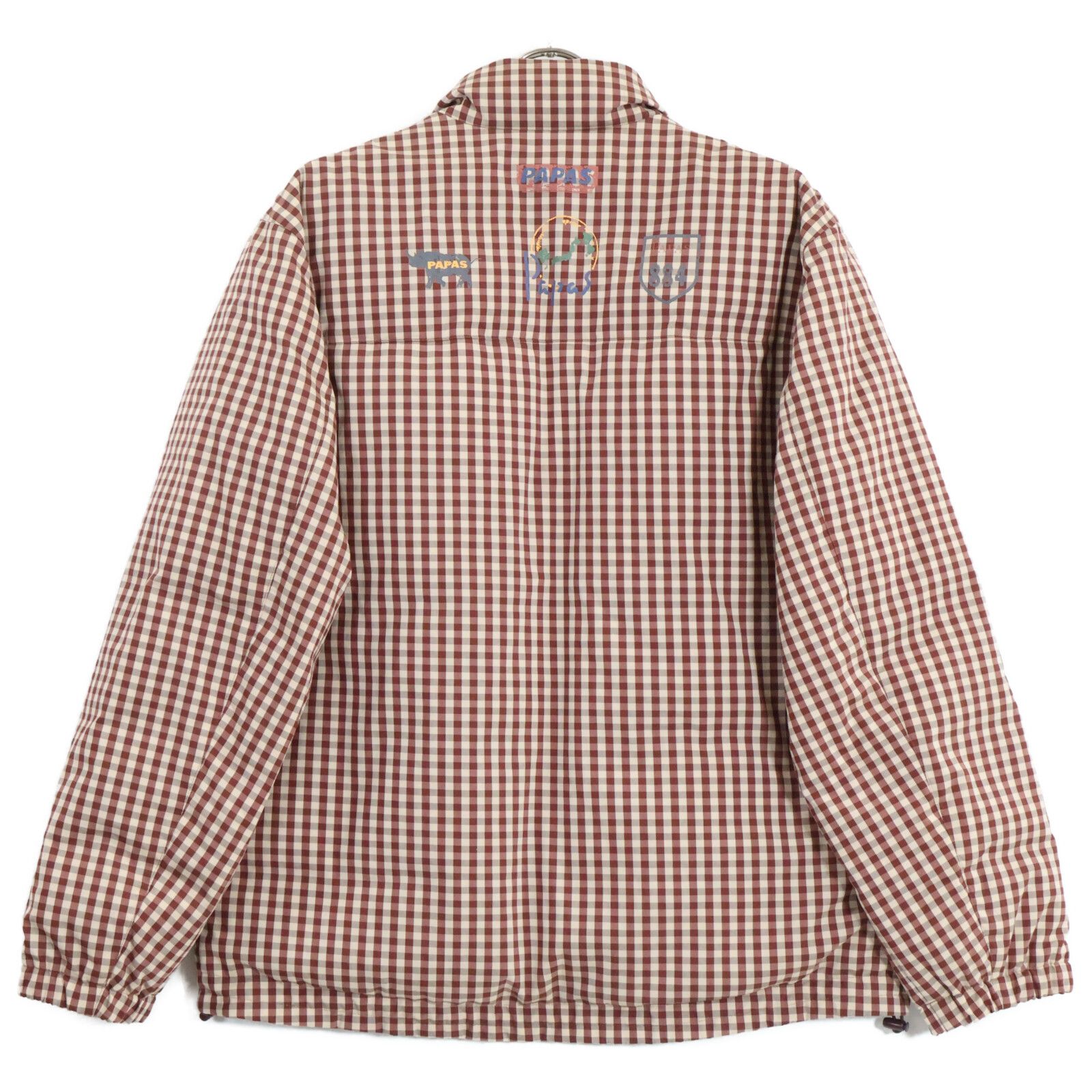 PAPAS パパス D0431FJM001 チェック ダウンジャケット M - メルカリ 