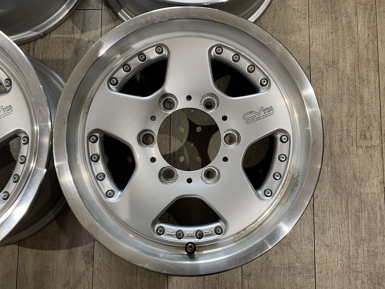 2506048】BRIDGESTONE CV928 スポークホイール 15インチ 6J +25 PCD139 