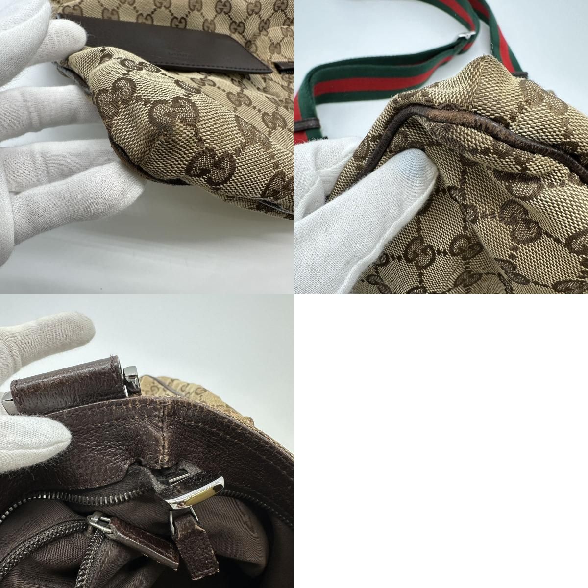 Yuki　s サイズ 楽天市場】【バッグ】GUCCI グッチ GGキャンバス シェリーライン