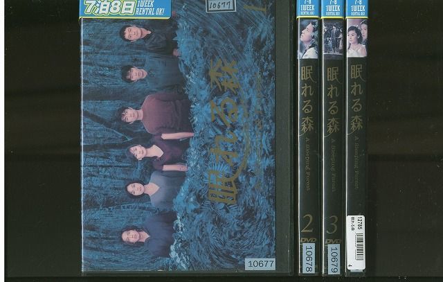 DVD 眠れる森 中山美穂 木村拓哉 全4巻 ※ケース無し発送 レンタル落ち