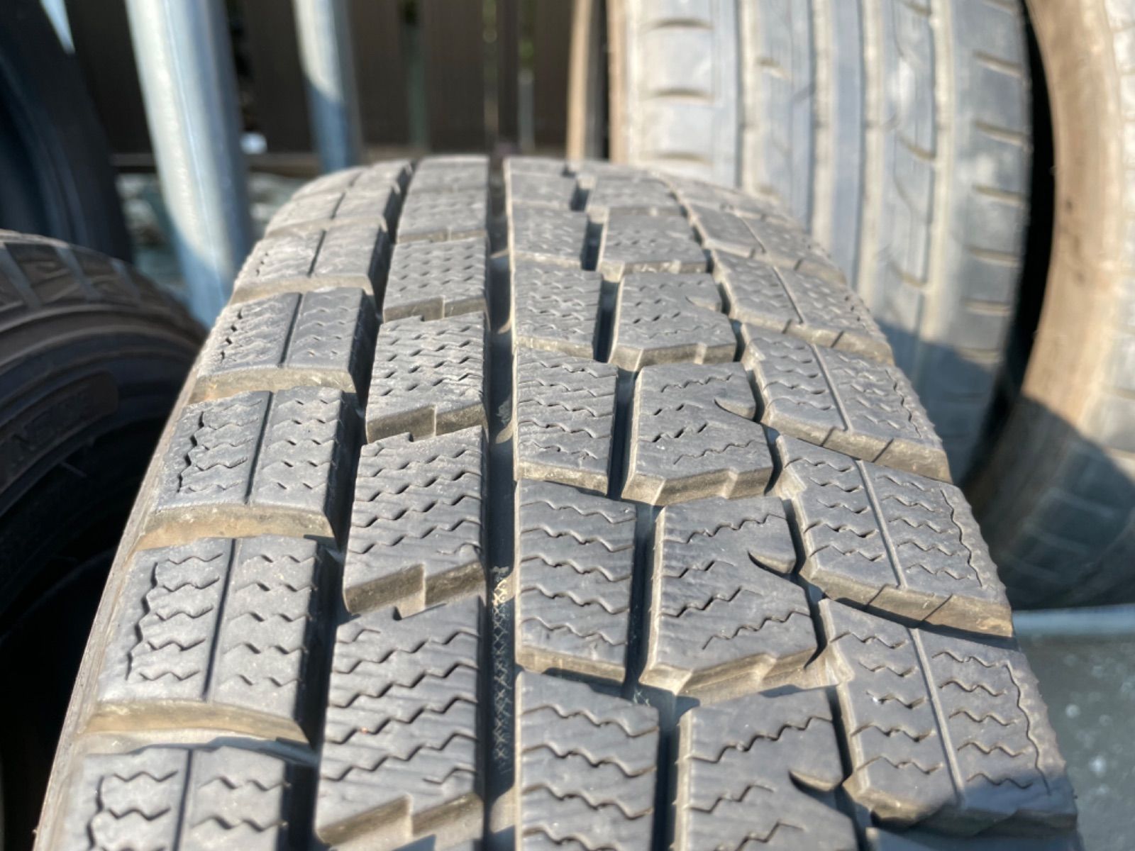 （F0125）中古スタッドレスタイヤ４本セット！155/65R14 ダンロップ WM01 2019年製造！ミラ、スペーシア、ラパン、ワゴンR、ムーヴなどに