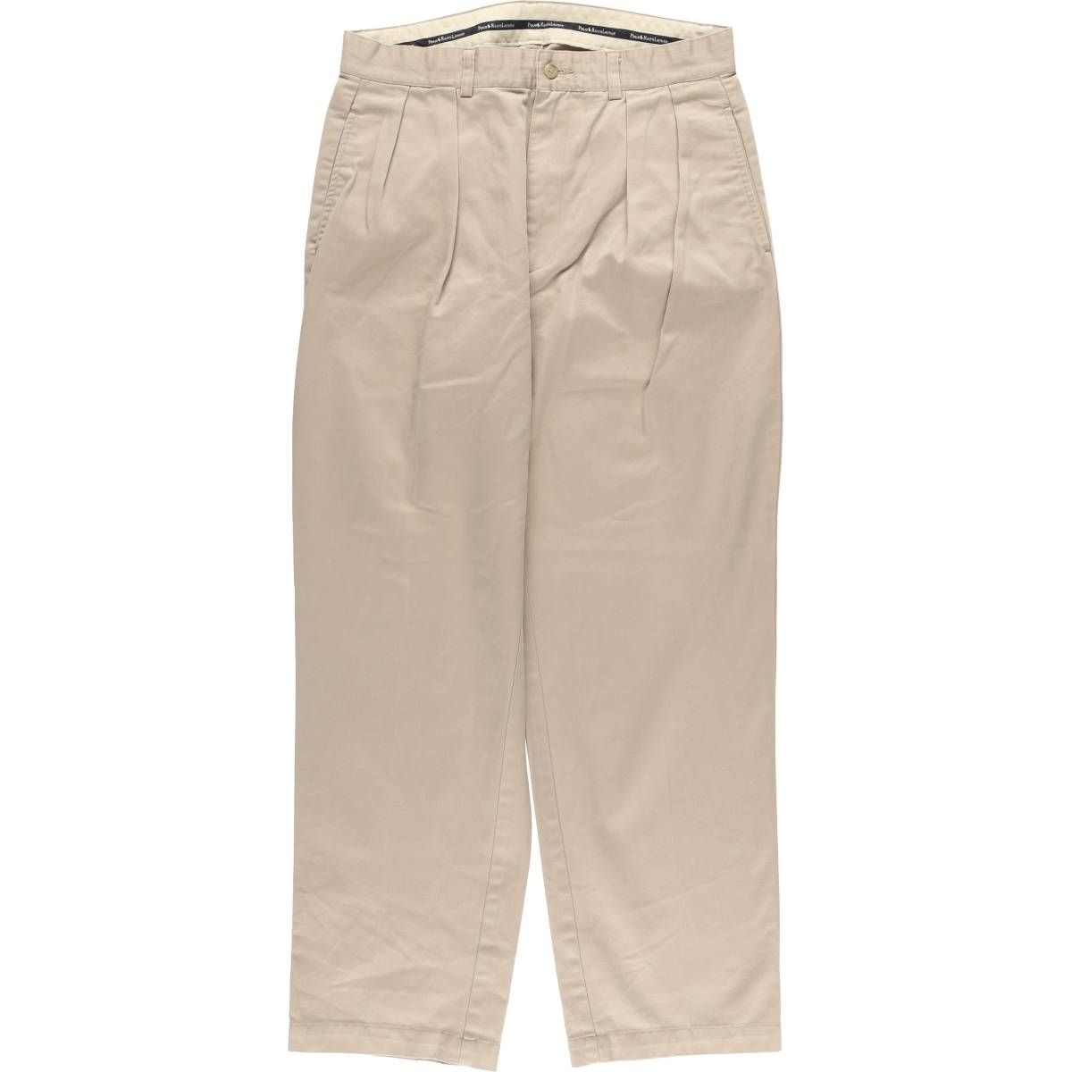 古着 ラルフローレン Ralph Lauren POLO RALPH LAUREN ツータック チノパンツ カナダ製 メンズw33相当|eaa542800