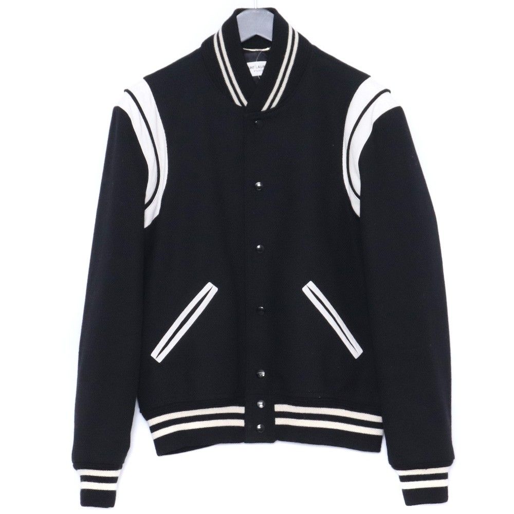 SAINT LAURENT Teddy Jacket サイズ48 ブラック - メルカリ