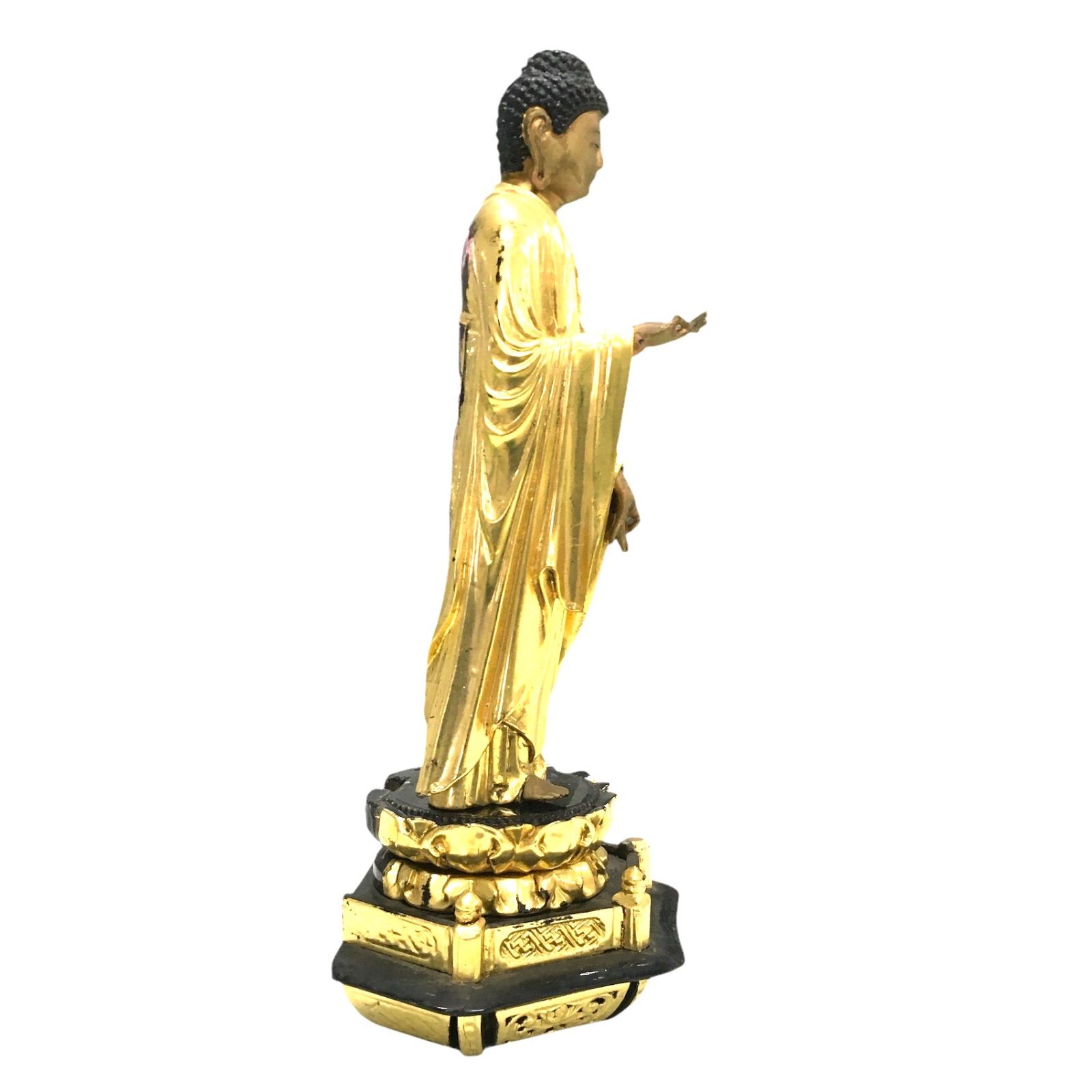 阿弥陀如来像 金箔 彫刻 仏像 仏教美術 骨董品 古美術品 【公式通販】