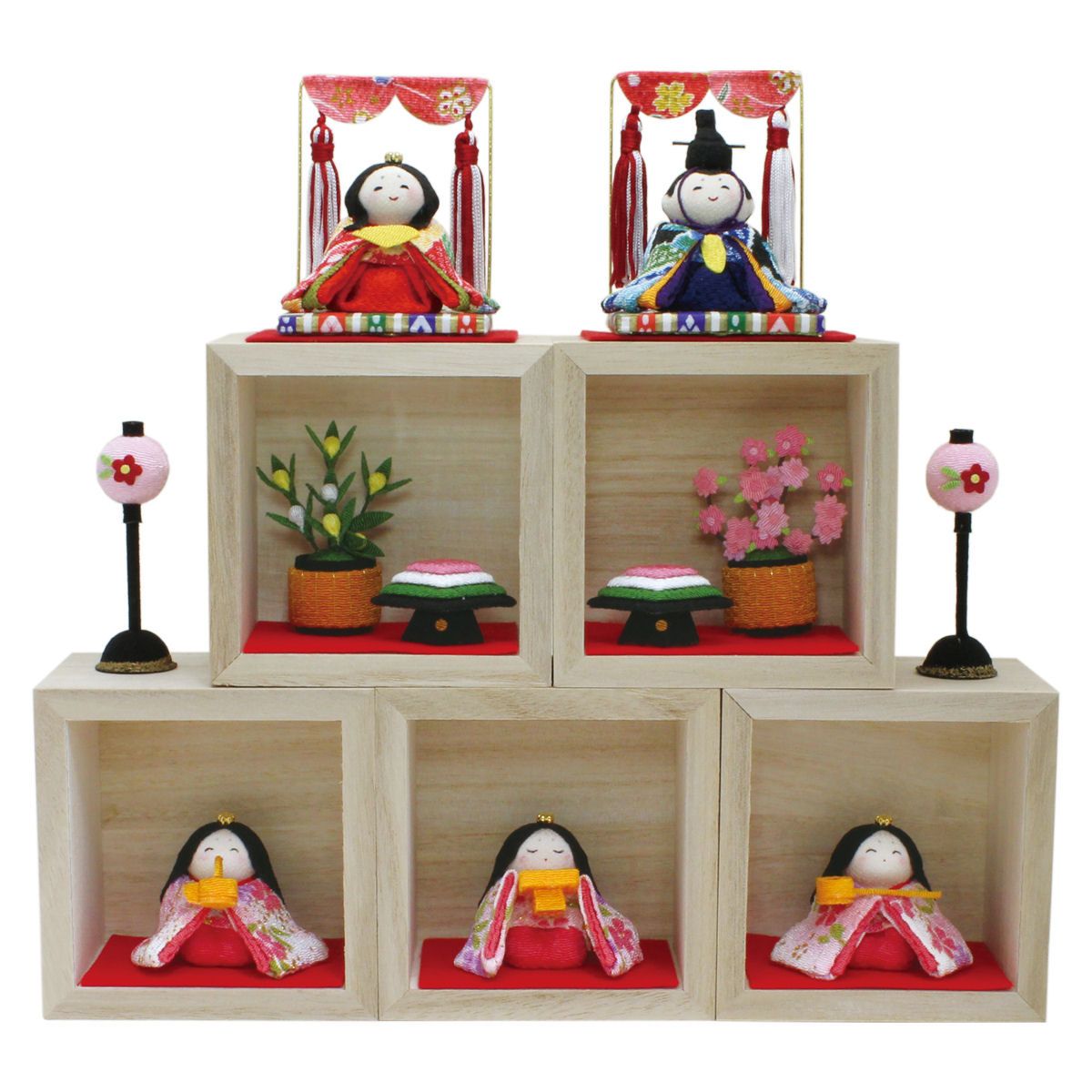 掛け軸　雛 楽天市場】お雛様掛軸 掛け軸 奥居佑山 段雛 【尺五立】約横54.5×縦