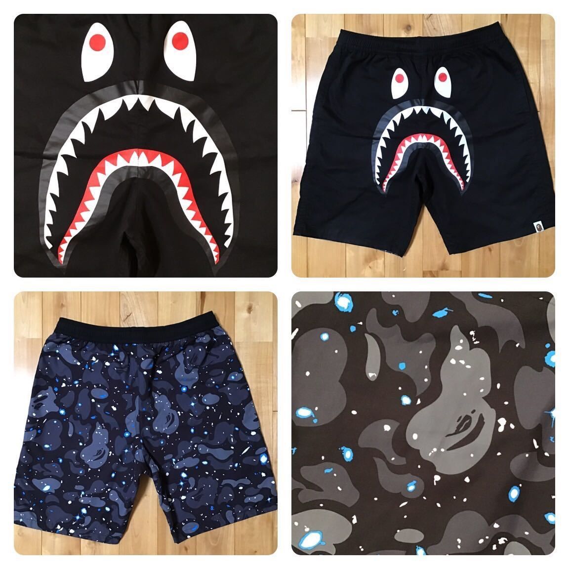 リバーシブル space camo シャーク ハーフパンツ BAPE shark - メルカリ