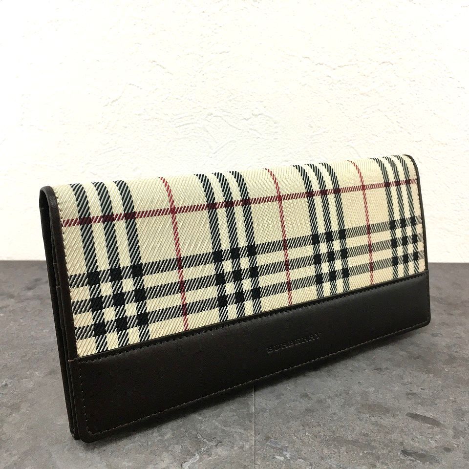 極美品　箱付き　BURBERRY LONDON 折り財布　ノバチェック　ブラウン 楽天市場】【未使用品】【財布】BURBERRY バーバリー ノバ