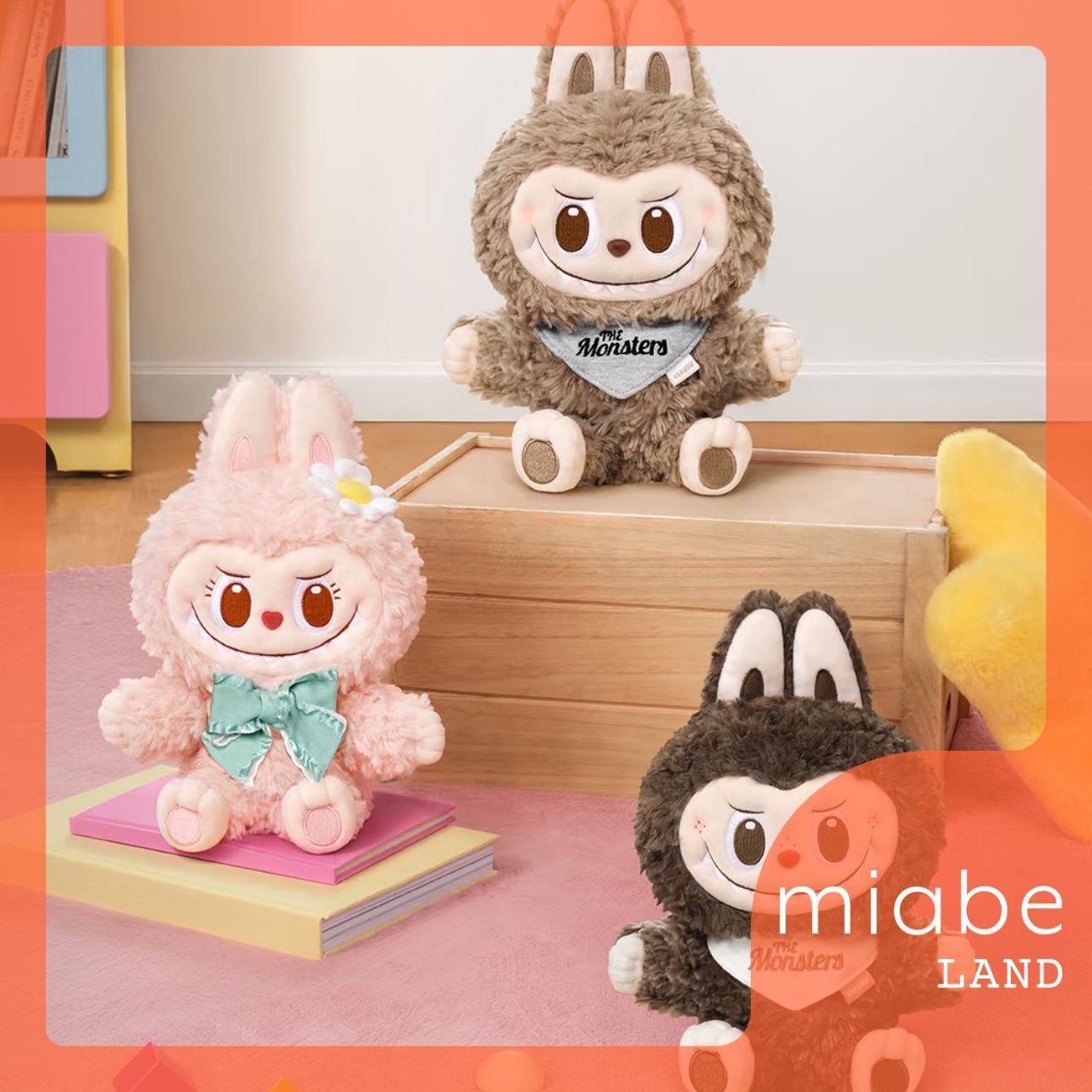 【海外限定】mokoko ぬいぐるみ　パペット POPLAND限定 MOKOKOぬいぐるみ/パペット ラブブ 新品未使用