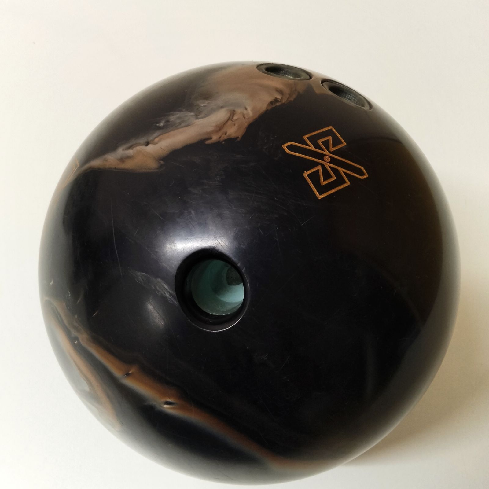 N-5703] ケース(ROUND1)付き ボーリングボール LANE CATCHER S