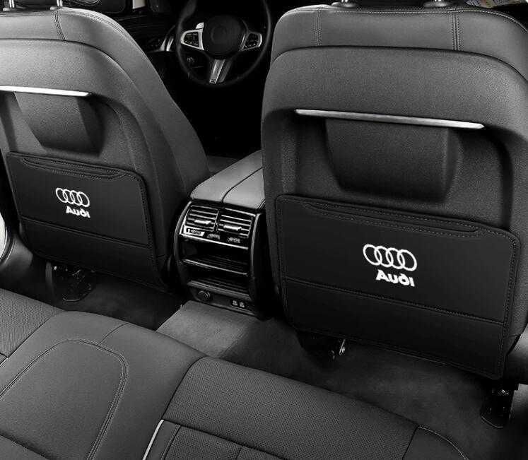 新品！アウディ Audi キックガード シートバック マット キックガード プロテクター 汚れ防止 レクサス 内装 パーツ 2Pセット インテリア アクセサリー 取り付け簡単 3色選択 全車種対応