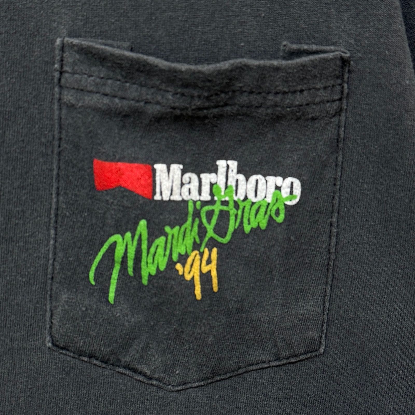マルボロ Tシャツ XLサイズ 90s USA製 ブラック タルテックス
