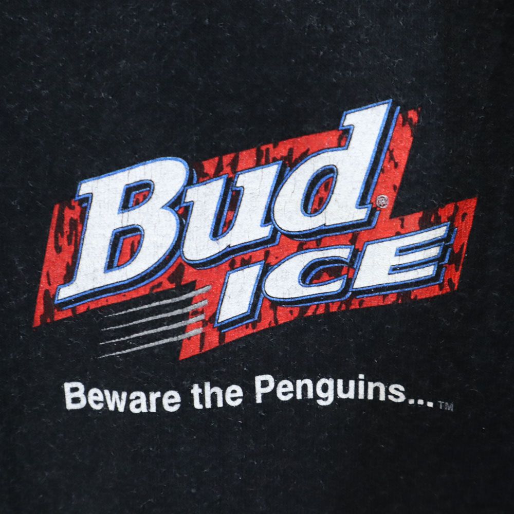 ワイルドオーツ 90s USA製 バックプリント 半袖 BUD ICE Tシャツ L WILD OATS シングルステッチ オールド ヴィンテージ 企業系 メンズ ワイルドオーツ 90s USA製 バックプリント 半袖 BUD ICE Tシャツ L