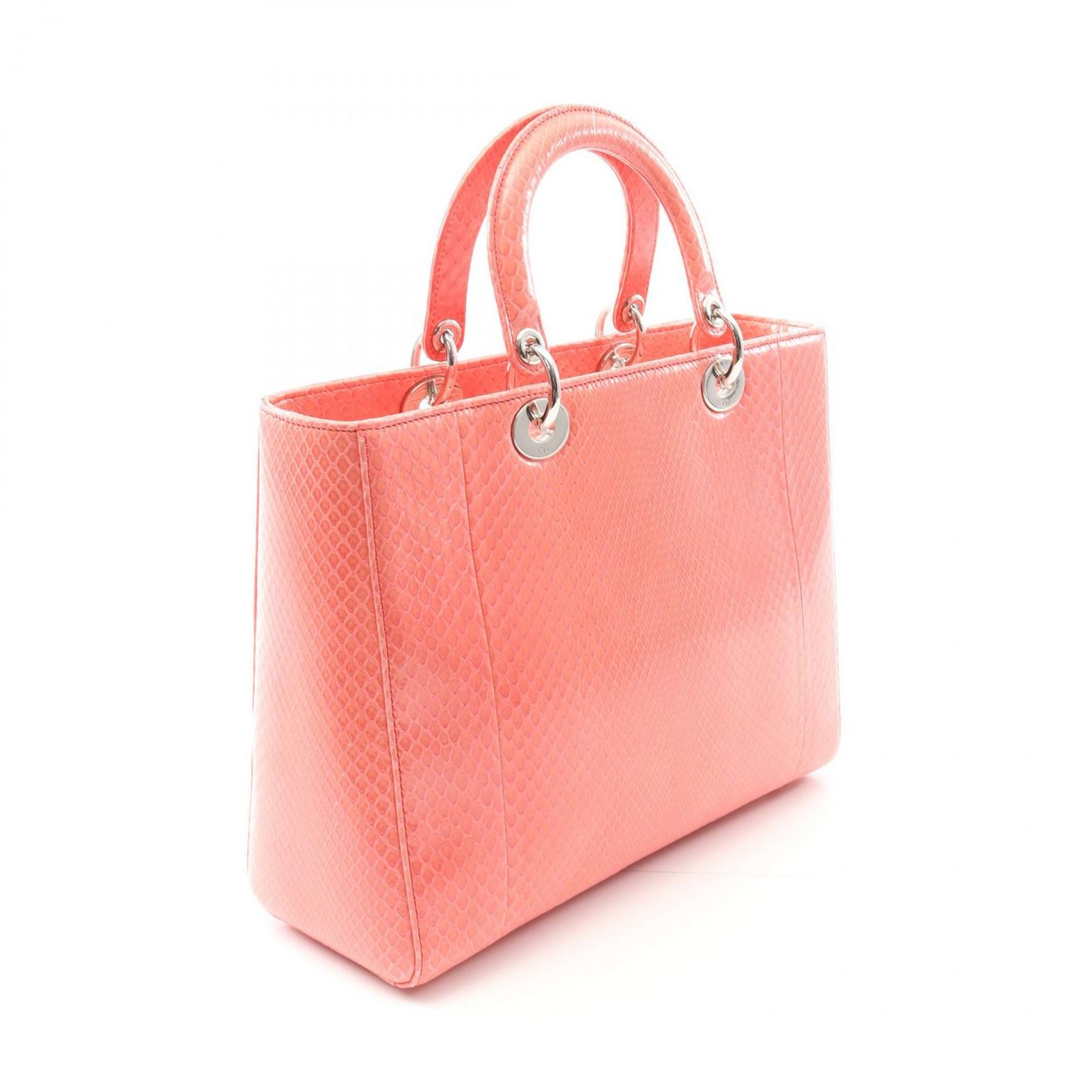 ディオール Dior ハンドバッグ レディディオール ラージ ピンク