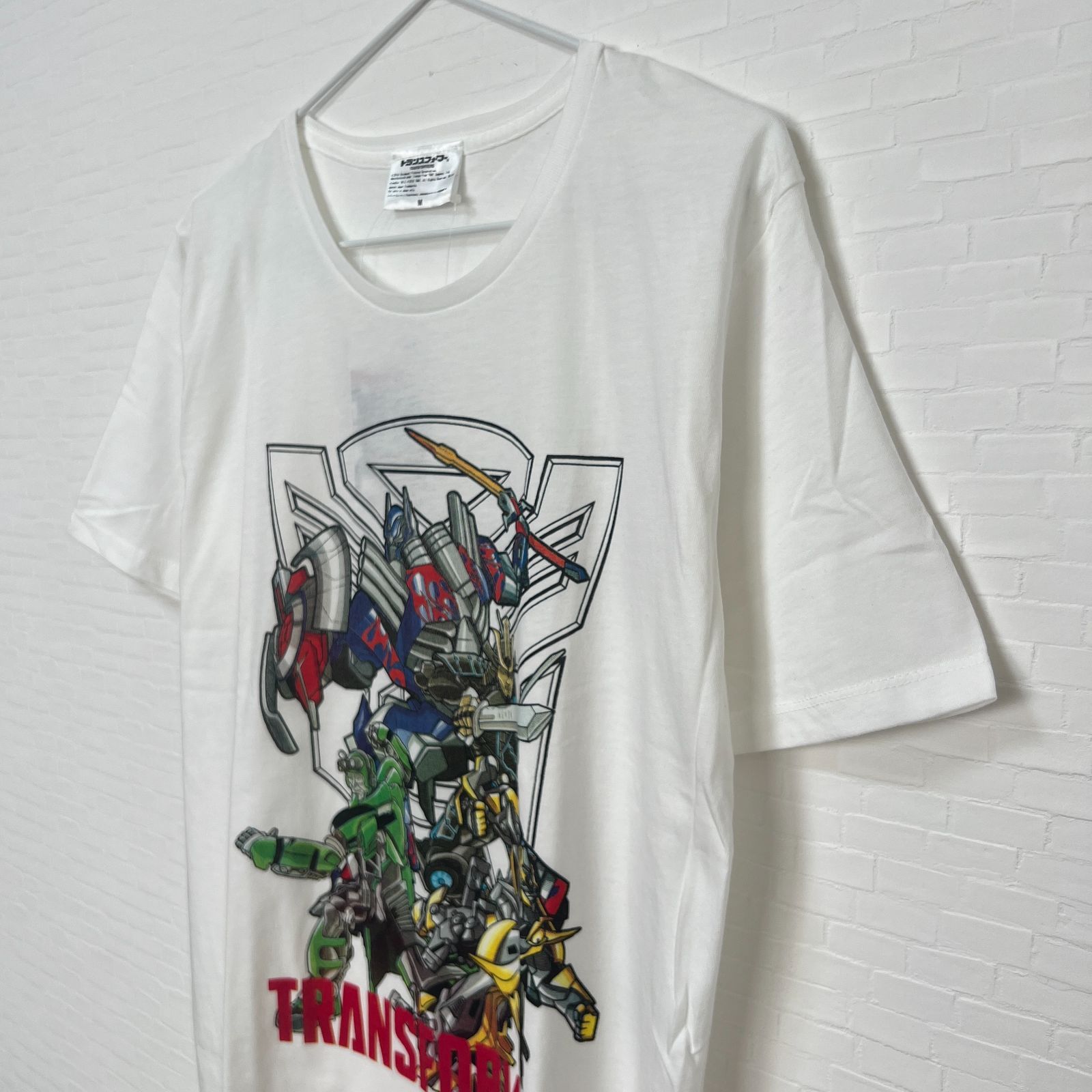 【新品】トランスフォーマー ロストエイジ 半袖 Tシャツ 薄手 チーム オートボット ムービー メンズ 白 ホワイト / XL