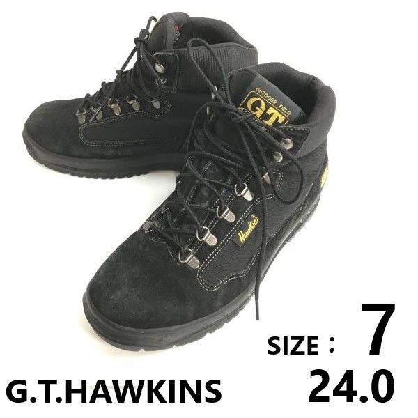 G.T.HAWKINS/ホーキンス☆トレッキングブーツ/ハイキングシューズ【7/24.0/black/黒】スエード/レディース/Boots/Shoes◇sWB99-35  - メルカリ