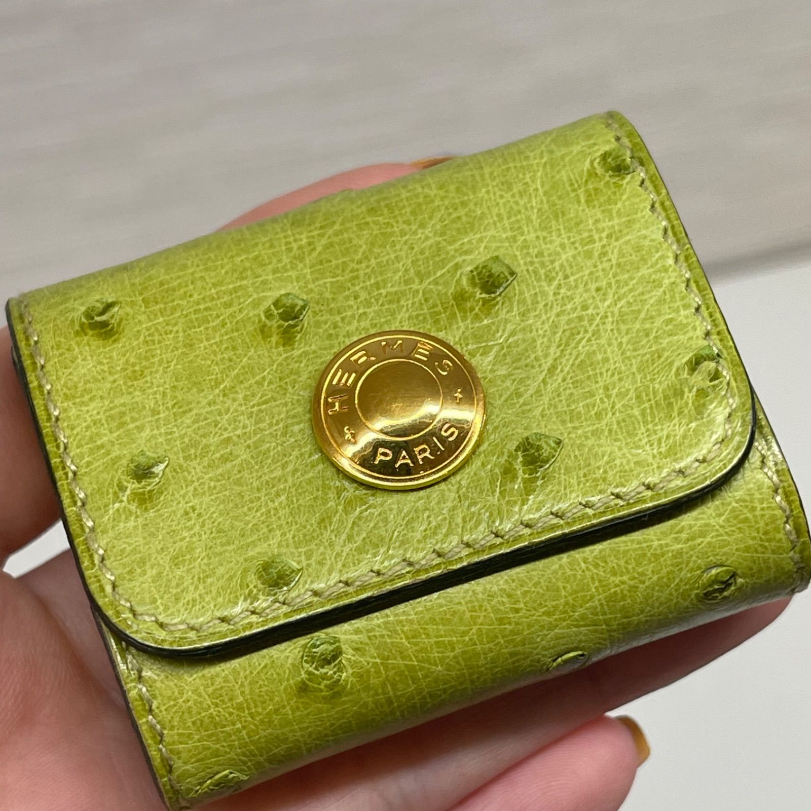 HERMES エルメス ポストイット ケース レザー ゴールド金具 【公式通販】
