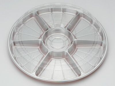 サークルトレー FP-8シルバー フタセット