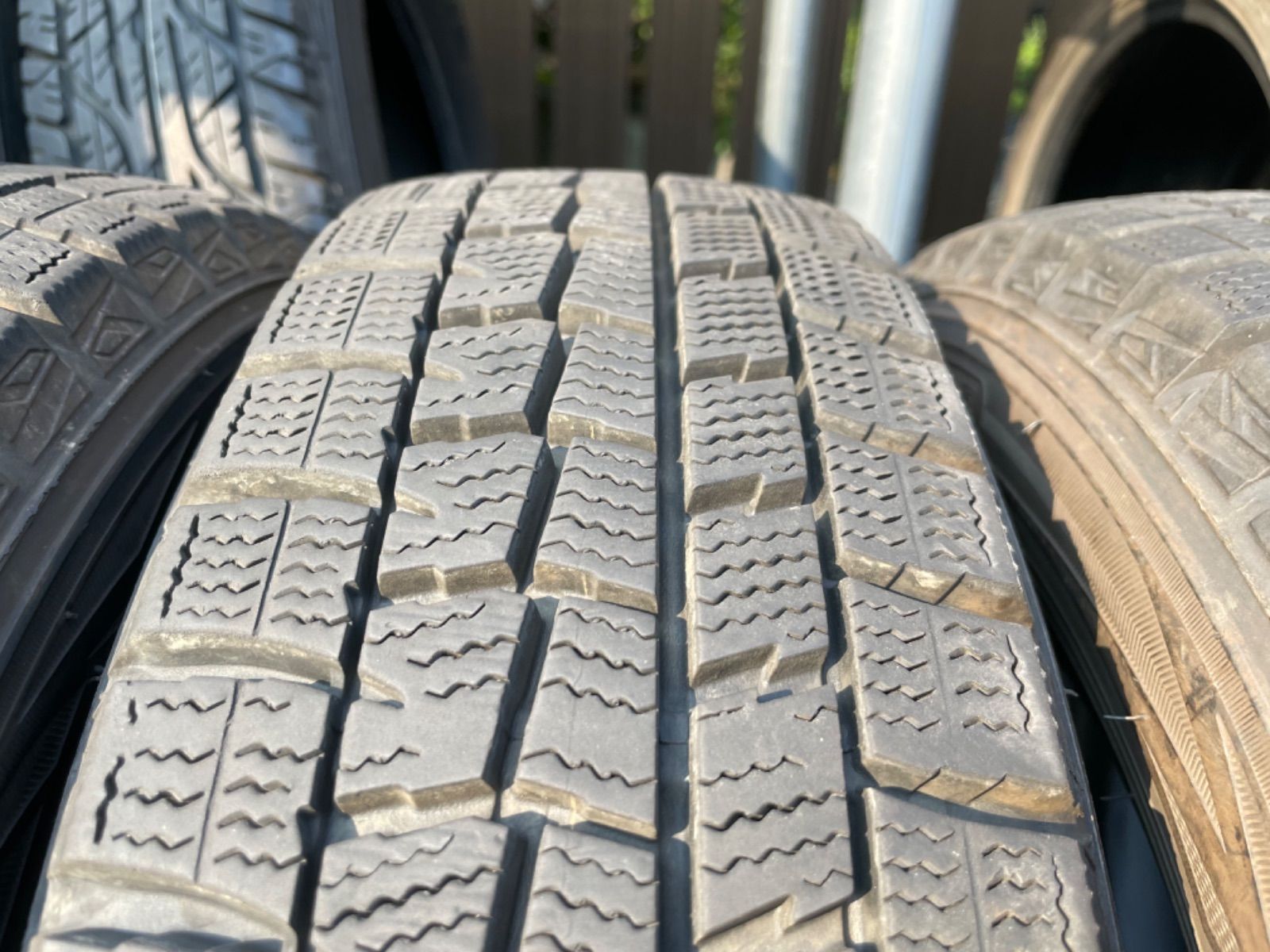 （F0125）中古スタッドレスタイヤ４本セット！155/65R14 ダンロップ WM01 2019年製造！ミラ、スペーシア、ラパン、ワゴンR、ムーヴなどに