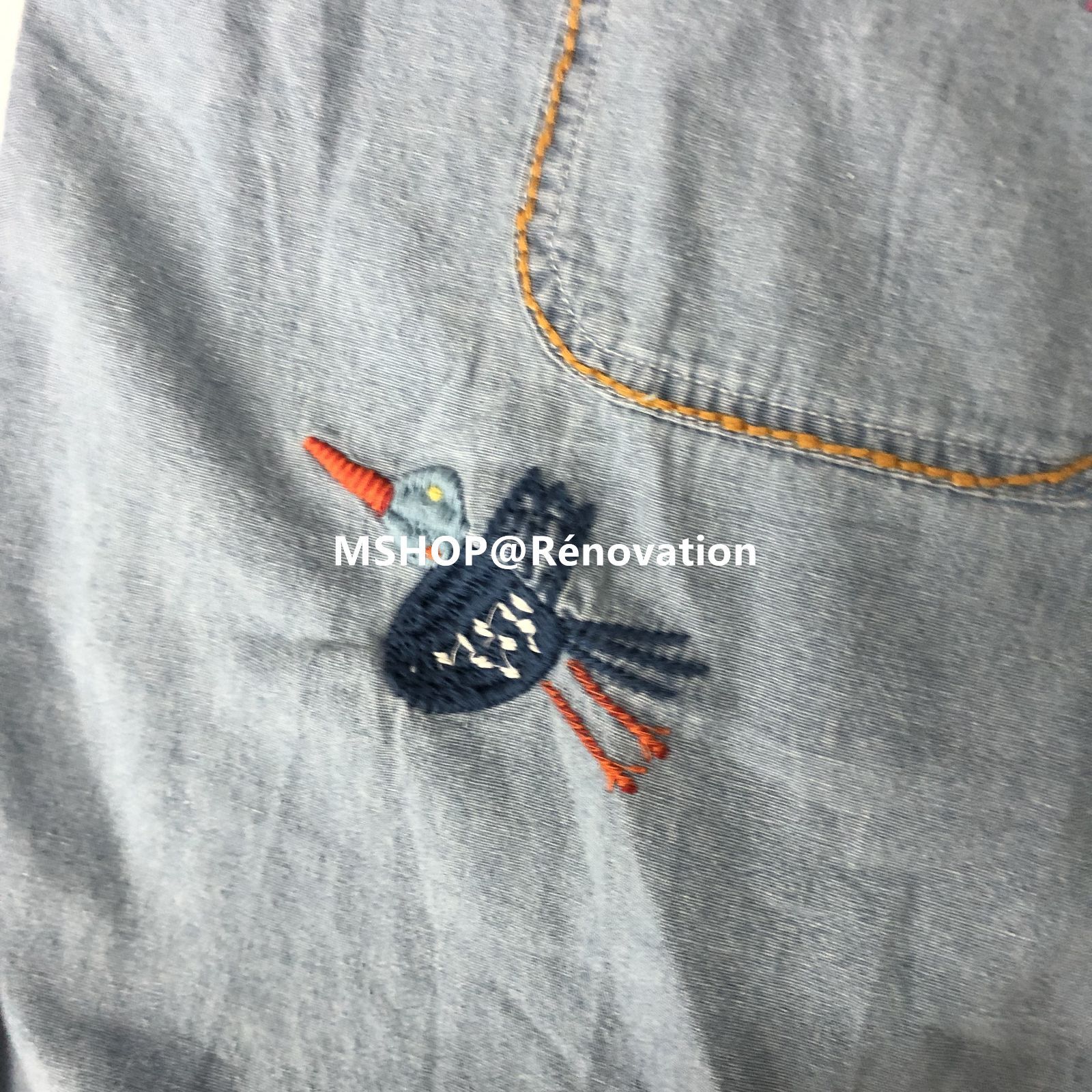 kapital キャピタル 刺繍インディゴ シャツ - メルカリ