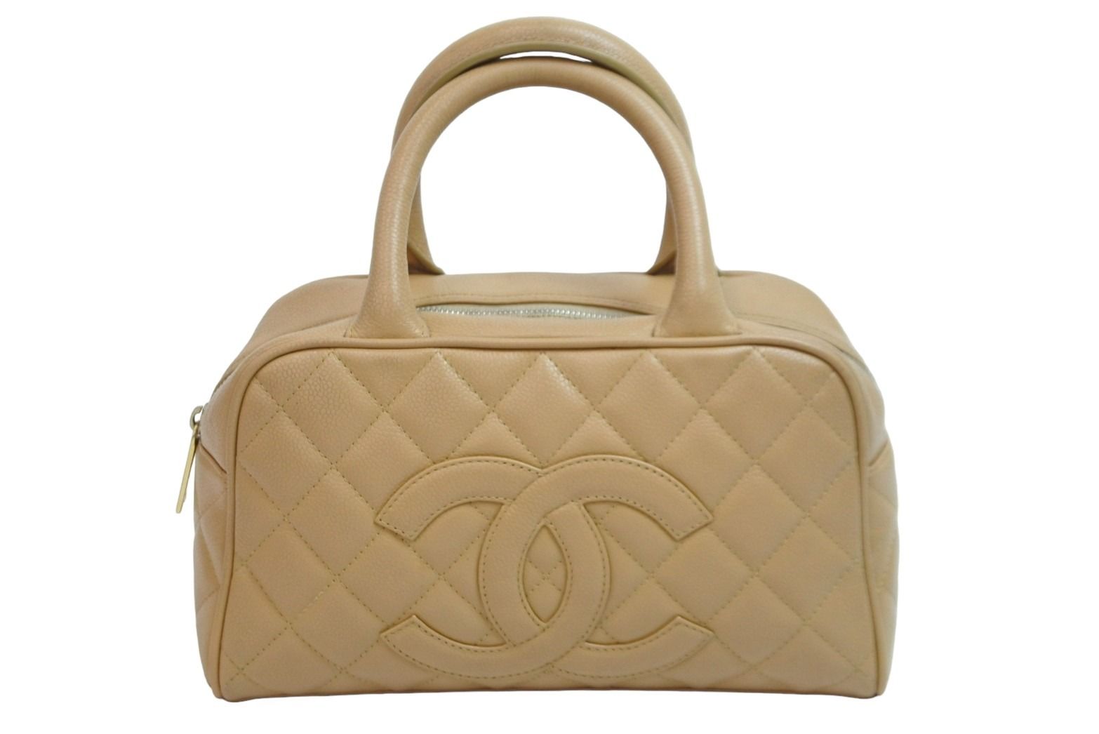 CHANEL シャネル ハンドバッグ ミニボストンバッグ キャビアスキン 