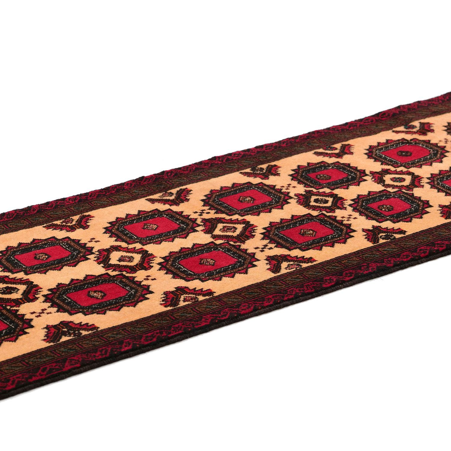 【新作数量】 バルーチ 1950年代 1950×560mm セミアンティーク エルサリギュル 手織り - carpet-アンティークペルシャ絨毯 ヴィンテージラグ専門店