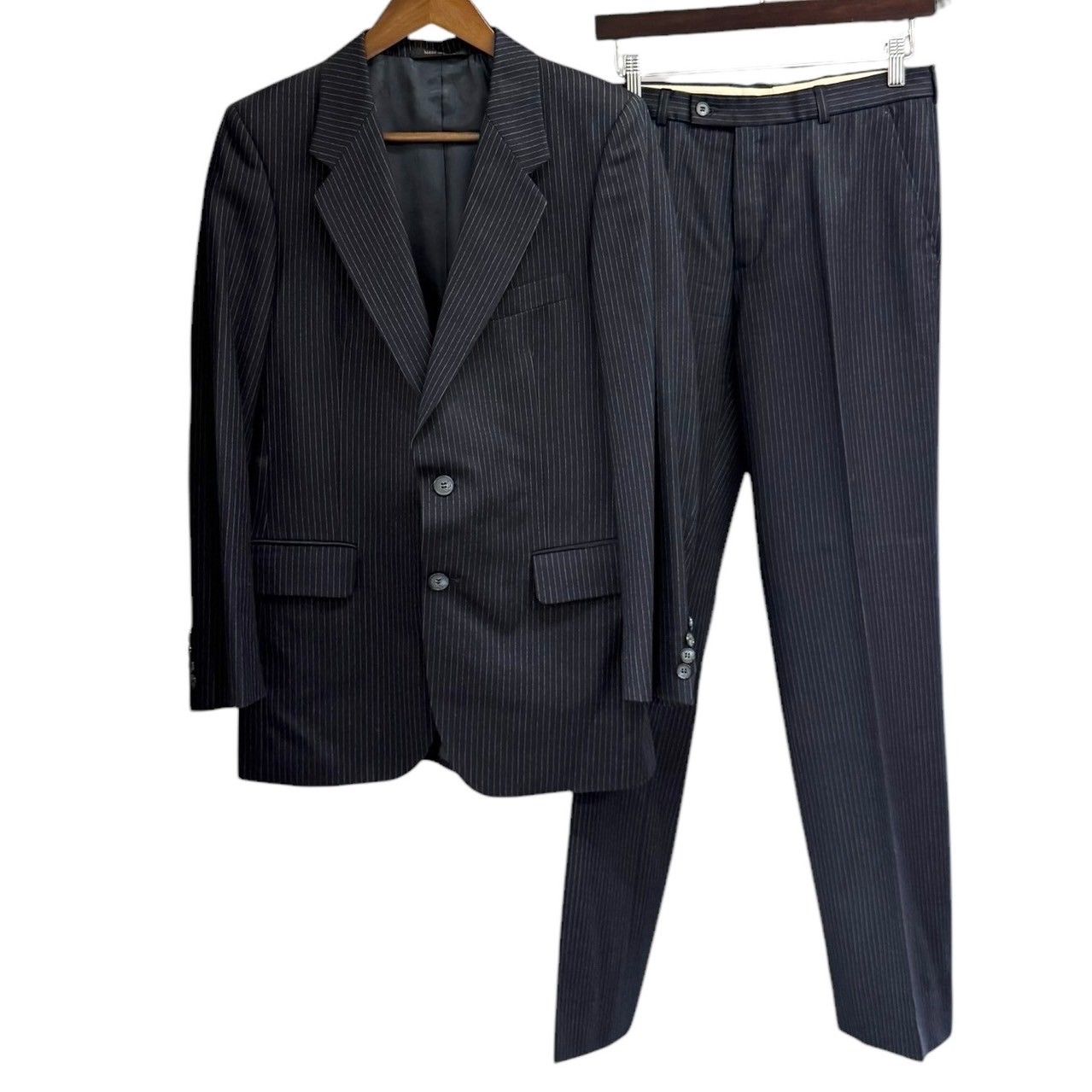 美品✨️イブサンローラン●大きめ●ダブルスーツ●銀ボタン●セットアップ●XL tifana_1-240001144338