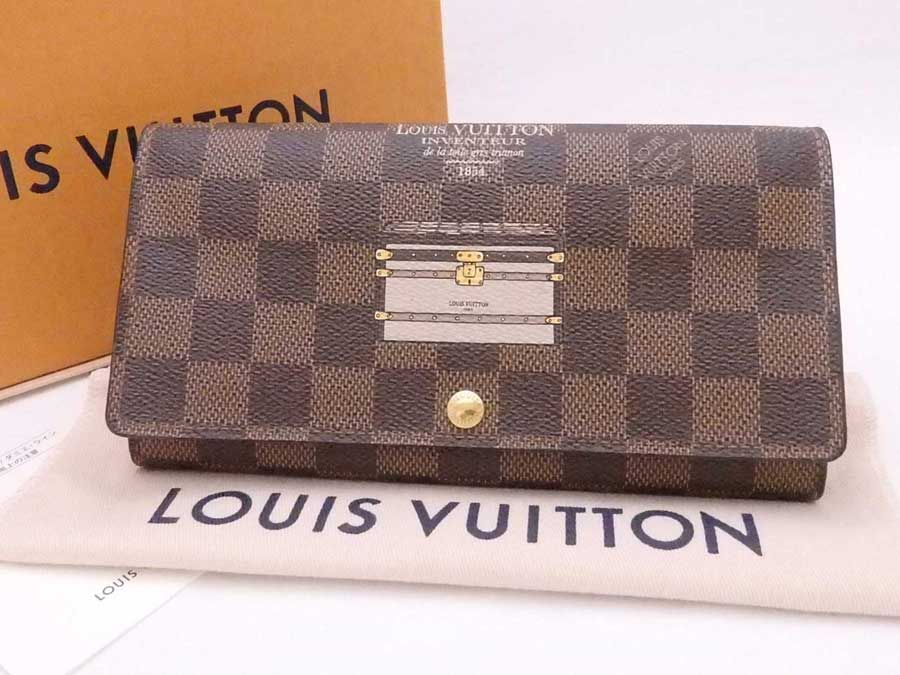 ルイ ヴィトン LOUIS VUITTON 二つ折り長財布 ダミエ トランク ポルトフォイユ サラ N63179 - メルカリ