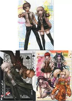 ダンガンロンパ　クリアファイル　3種5枚セット 未開封】ダンガンロンパ みんなのくじ クリアファイル3枚＋缶