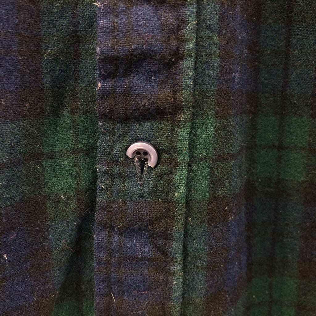 ペンドルトン】ウールシャツ アメカジ ブラック×グリーン 古着 60's