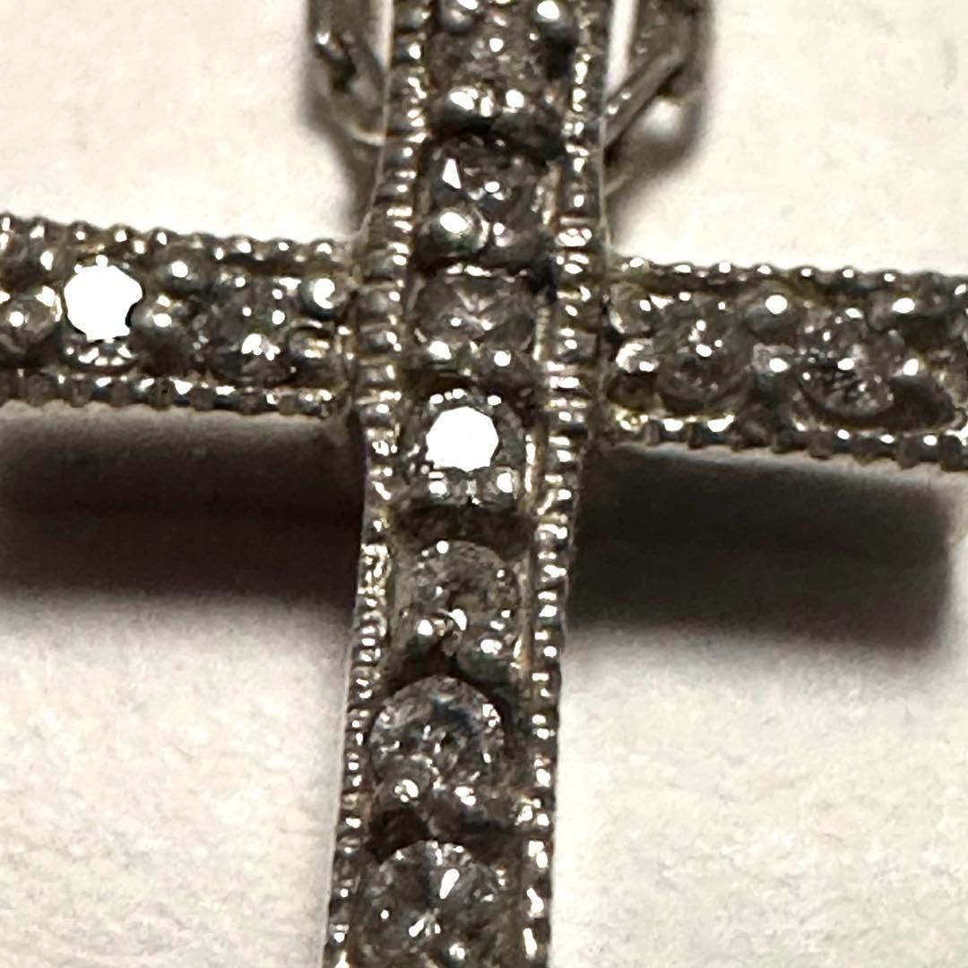 アガット agete ネックレス ダイヤモンド 0.12ct 十字架 クロス - メルカリ
