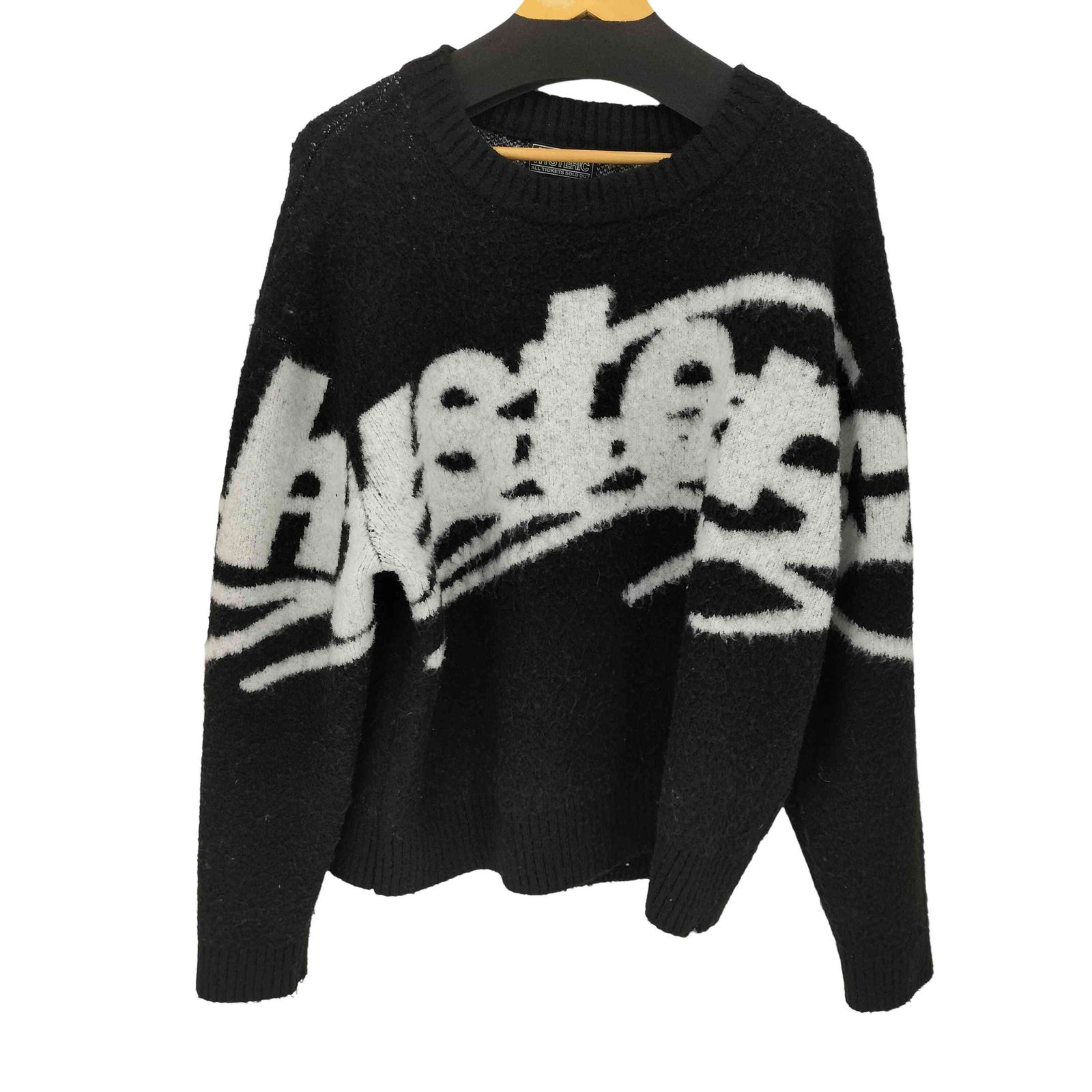 NIKE AIR MAX ベージュ＆ホワイト スニーカー（25.5cm） ヒステリックグラマー HYSTERIC GLAMOUR BIG LOGO KNIT メンズ