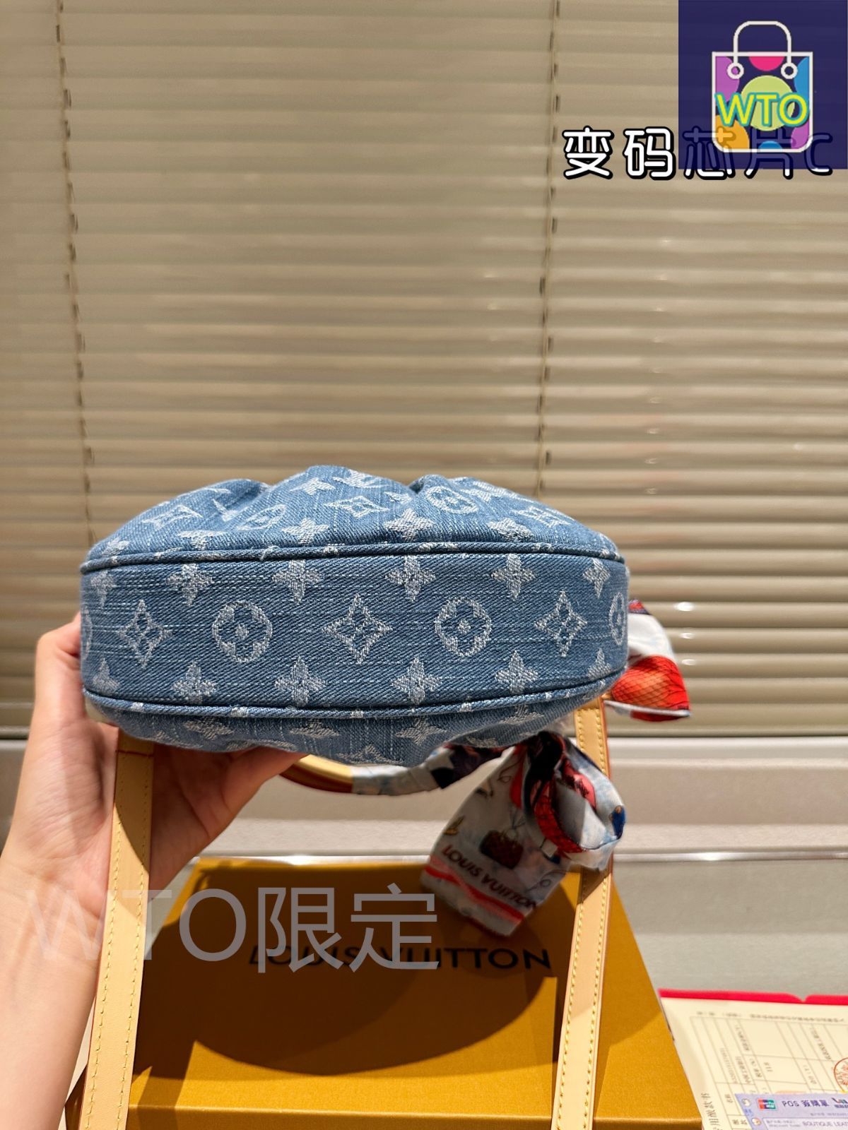 VUITTON デニム スカーフ 今日特価】Louis Vuitton ルイヴィトン デニムナノノエ チップ